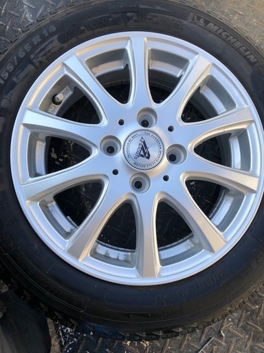 ご成約済み」155/65R14スタッドレスタイヤホイールセット 155/65/14 