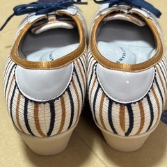 Jerry Beans ストライプパンプスの画像