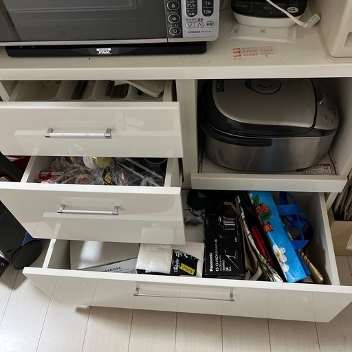 ニトリ 食器棚 ホワイト ニトリ レンジボード 食器棚 ホワイト