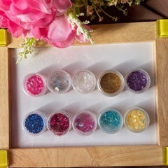 レジン用封入パーツの10点セットおまけ付きの画像