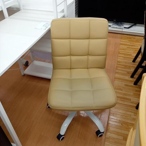 ★ジモティ割あり★ オフィスチェア　ベージュ　クリーニング済　YJ5206