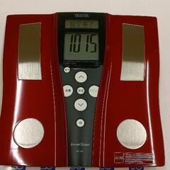 0203-013 TANITA インナースキャン BC-J02 レッド(新品電池付き)