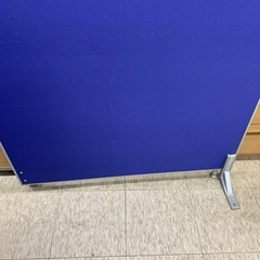 【ジモティー割引で最大15％OFF⭐️】2連パーテーション 青の画像