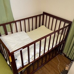 【2月17日または20日引取のみ】西松屋　ベビーベッド　