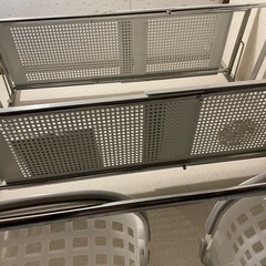  【2月17日または20日AM引取のみ】ランドリーラック　縦横伸縮　組み替え自由　引き取りのみの画像