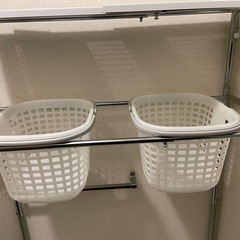  【2月17日または20日AM引取のみ】ランドリーラック　縦横伸縮　組み替え自由　引き取りのみの画像