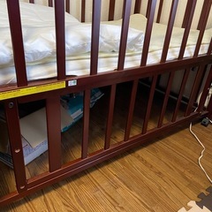 【2月17日または20日引取のみ】西松屋　ベビーベッド　の画像