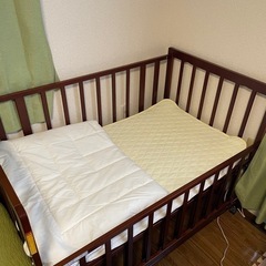 【2月17日または20日引取のみ】西松屋　ベビーベッド　の画像