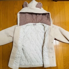 95サイズ🧸クマ耳 ダッフルコートの画像