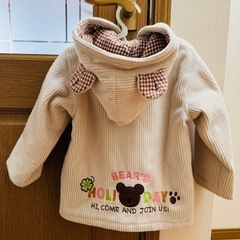 95サイズ🧸クマ耳 ダッフルコートの画像