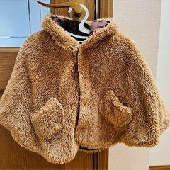 クマ耳つき🧸もこもこポンチョコート