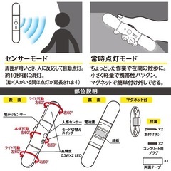 【新品】どこでもスリムセンサーライトの画像