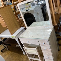 ⭐️美品⭐️㈱サン　ドレッサー 木製 大きな鏡 椅子付 No.1...