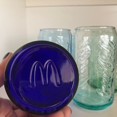 コカコーラロゴ入りグラスの画像