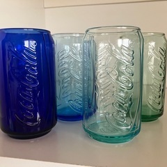 コカコーラロゴ入りグラスの画像