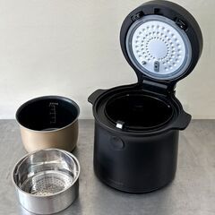 【自社配送は札幌市内限定】LOCABO/ロカボ 糖質カット炊飯器 JM-C20E-B ブラック 動作OK 2022年製 中古美品【USED】の画像