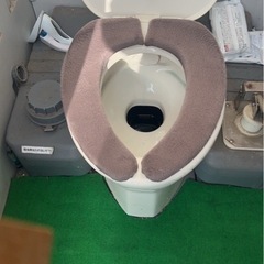 仮設トイレ洋式　中古　簡易水洗　状態良しの画像