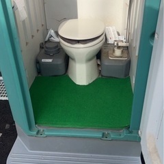 仮設トイレ洋式　中古　簡易水洗　状態良しの画像