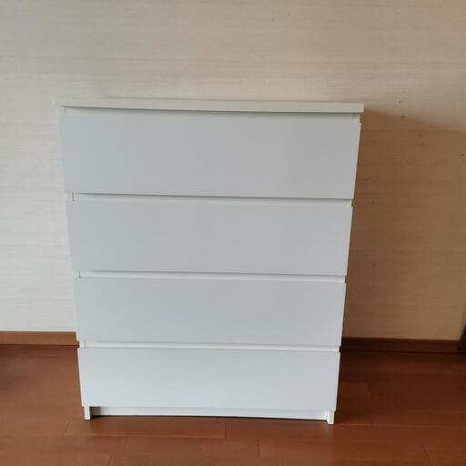 IKEA MALM イケア マルム 収納 タンス 4段 ホワイト 人気商品