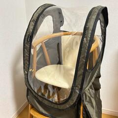 自転車子乗せ（フロント後付）　雨除けカバー　の画像