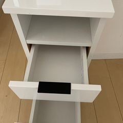 ニトリサイドテーブルエトナ30-2ST WWの画像