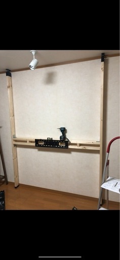 自作の壁掛け風テレビ台