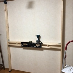 自作の壁掛け風テレビ台