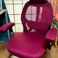 LOWYA オフィスチェア (赤)の画像