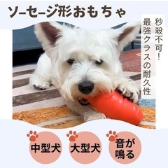 【新品未使用】犬 おもちゃ ソーセージ 噛む ゴム 中型犬 大型犬 犬玩具 ストレス解消 丈夫の画像