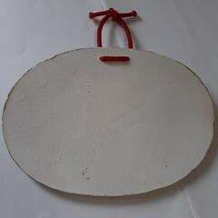 値下げお雛様壁掛け　ハンドメイド　中古の画像