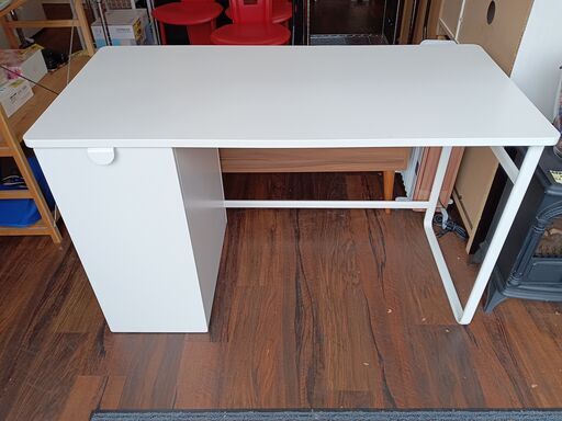 IKEA　レーランデ　引出し収納ユニット付デスク　PCデスク　机　ホワイト　LARANDE　定価17,990円　サイズ（約）幅120×奥58×高74　　■近隣配送無料 買取GO‼　栄和店