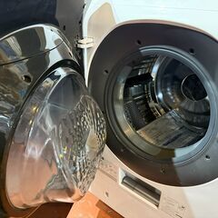 【函館・北斗市近郊】【直接取引限定】SHARP ES-W112-SL シャープ ドラム式洗濯乾燥機 2019年製 洗濯11.0kg / 乾燥6.0kg 左開き スマホ連携可能 の画像