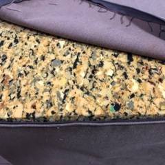 無印　スツール　茶色の画像