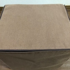 無印　スツール　茶色の画像