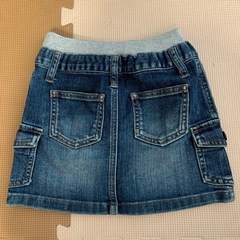 子ども服　デニム生地 スカート　100サイズの画像