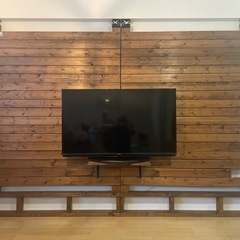 DIY 壁掛けテレビ  