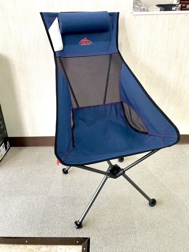 【店頭引き取り限定】カスケードマウンテンテック　コンパクトハイバックアルミチェア　アウトドアチェア