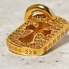  クロムハーツ/タイニーカット/アウトクロス/ドッグタグ/22Kの画像