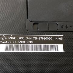 Lenovo Type-59RF ※キー入力難アリの画像