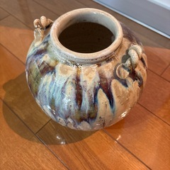 信楽焼　花瓶の画像