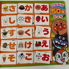アンパンマン　ひらがなマグネットの画像