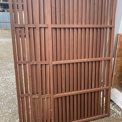 木製ラティス4枚