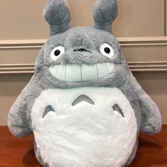 美品◆ふんわり大トトロ笑いL◆トトロぬいぐるみ◆スタジオジブリ◆...