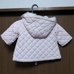 ファミリア 中綿入りキルティングフード付コート ジャンパー　familiar　サイズ70の画像