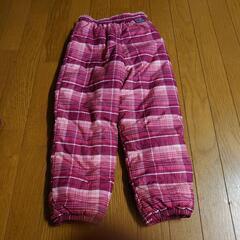 Patagonia子供用スノーボードウェア ピンク系チェック サイズ110の画像