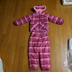 Patagonia子供用スノーボードウェア ピンク系チェック サ...