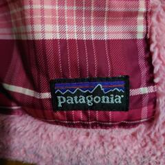 Patagonia子供用スノーボードウェア ピンク系チェック サイズ110の画像