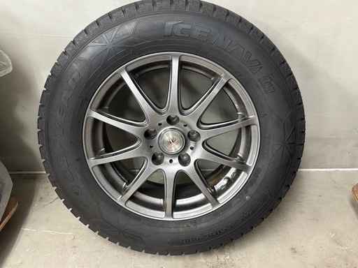 グッドイヤー アイスナビ6 スタッドレスタイヤ ホイールセット 245/65R16 2020年製