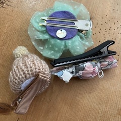 子供 キッズ ヘアクリップ 3個セットで の画像