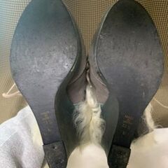 【まだ受付中・送付可能】中古 DIANA ウエッジソールソールブーツ♪♪ グレー 23.5cm 早い者勝ちです✨✨の画像